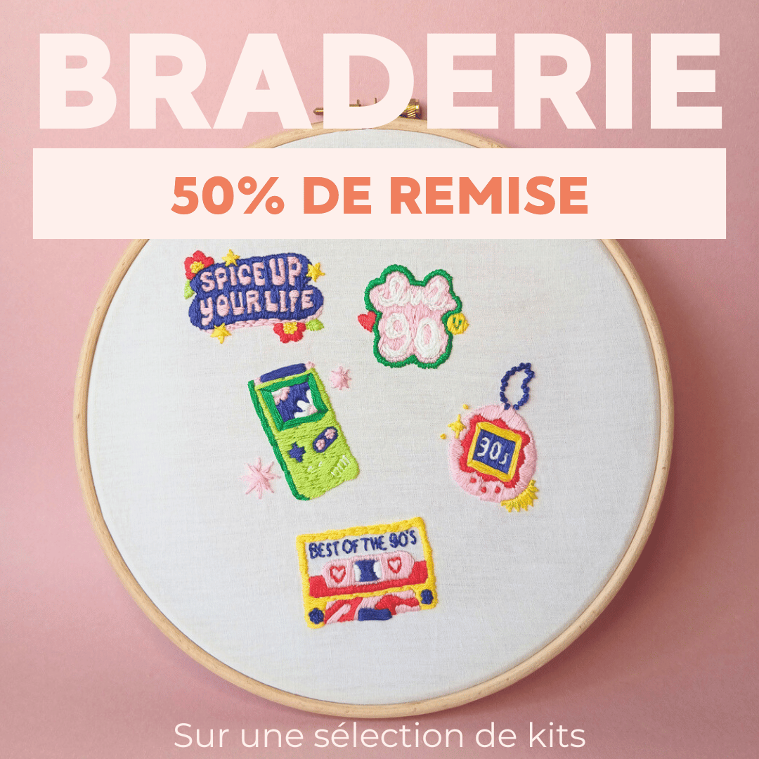 Braderie : Kits de broderie à prix doux